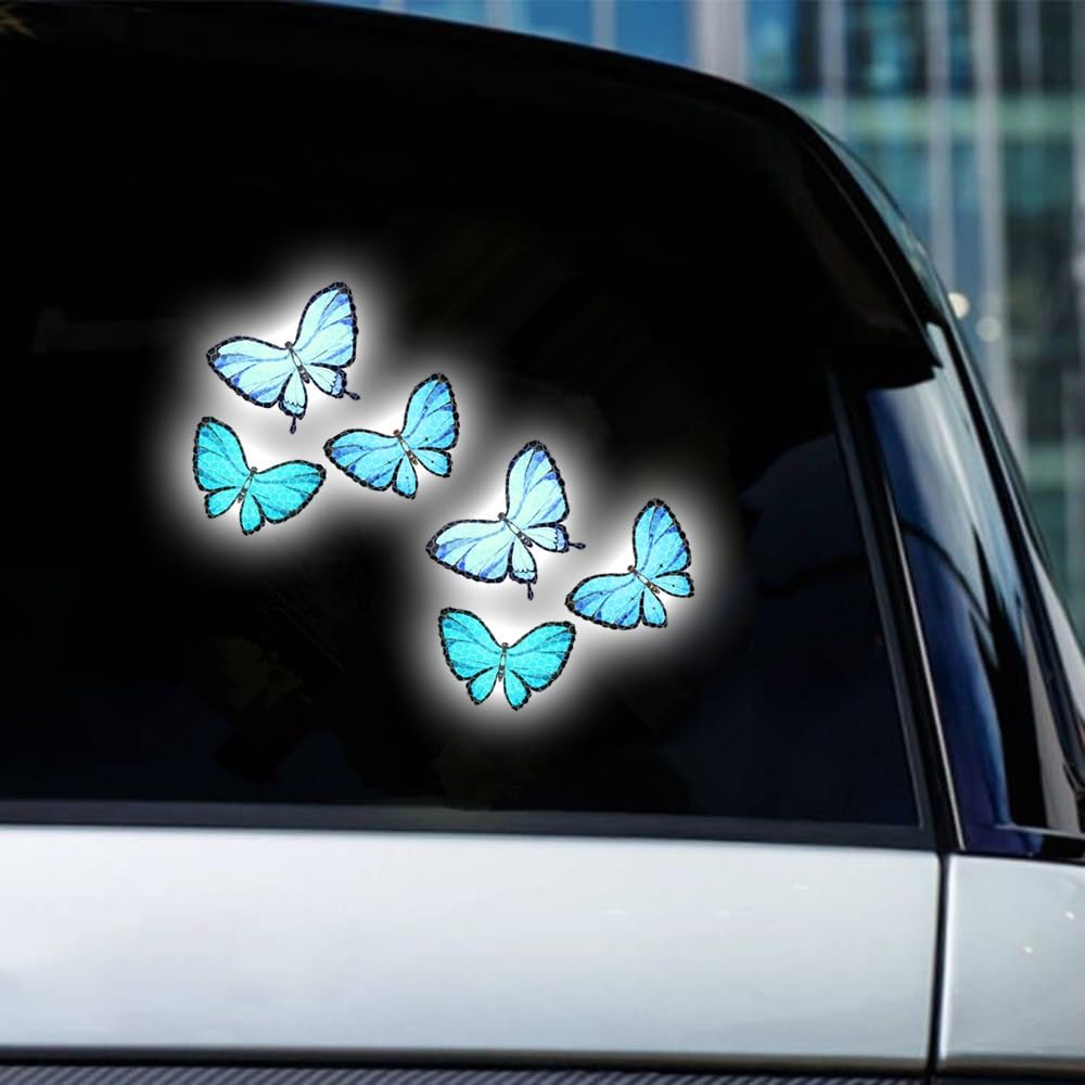 Stickers papillon réfléchissants pour masquer rayure voiture et déco PC