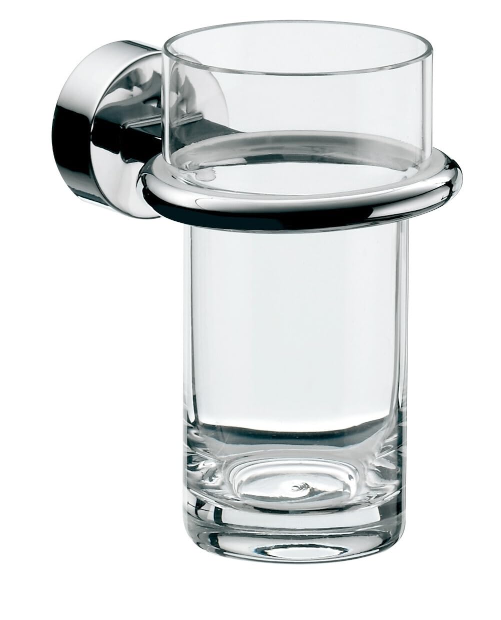 EMCO 452000100 Glashalter Rondo 2, Kristallglas klar - Chrom
