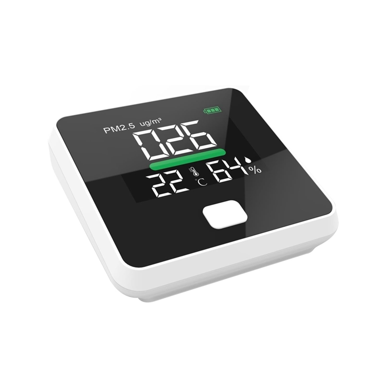 Monitor della qualità dell'aria, Monitor della qualità aria PM2.5 Rilevatore di gas digitale Analizzatore temperatura e umidità Sensore Analizzatori PM 2. Misuratore per casa, auto e piante