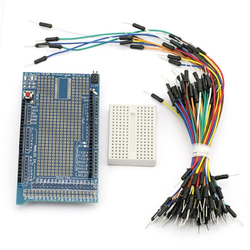 SainSmart153 Prototype Shield ProtoShield V3 + Mini Breadboard with Free Jump Wires for Arduino UNO MEGA Nano DUE Robot
