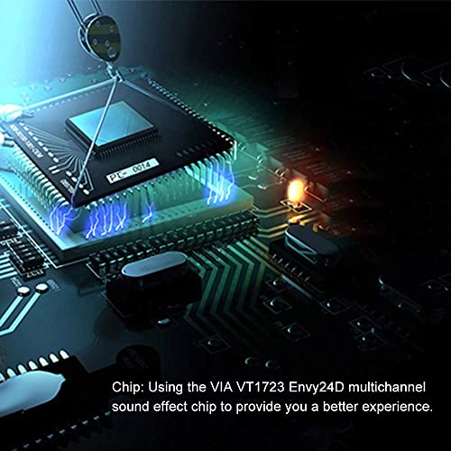 Tobo PCI-E Audio Sound Card Desktop CMI8738 5.1 Multichannel Audio Chip Sound Card with Driver CD PCIe 5.1 Sound Card for Windows 7 / Vista/XP... - Image 4