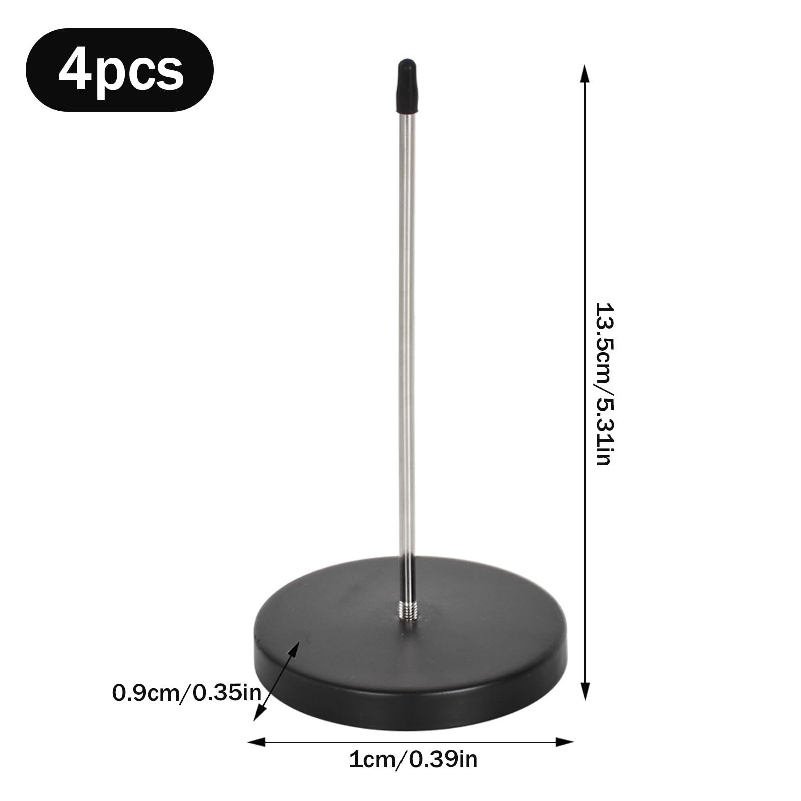 Set 4 Appendi Scontrini Photect - 2 Rack In Alluminio E 2 Spike In Acciaio Per Ristorante O Ufficio - Foto 7