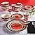 Gibson Home Casa Bella 16-Piece Hand Painted Dinnerware Set Multicolor