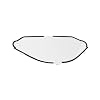 MILLER ELECTRIC Grinding Shield Rep. Lens,Titanium 9400i