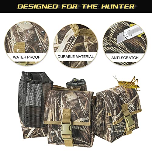 THWTGH Dove Belt Hunting Bag with Game Pouch, Camo Bird Pouch, Water Bottle Carrier, Adjustable & Breathable Game Belt for Shooting, Hunting, and Dog Training - Thumbnail 2