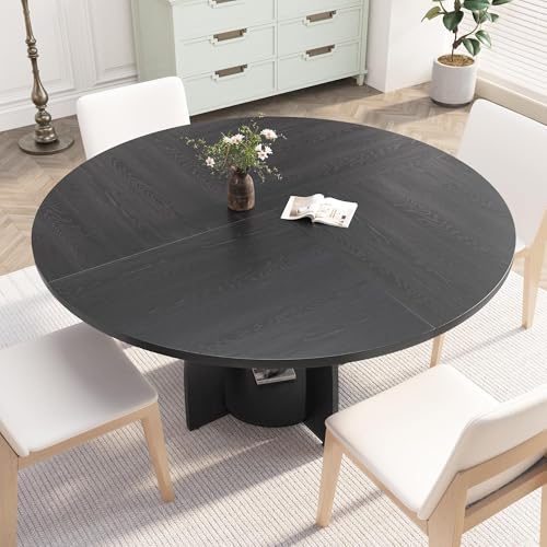 Table salle à manger ronde 120 cm idéale pour repas conviviaux en appartement