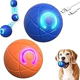 2 Pcs Shaky Ball Toy for Dogs, 2025 New Vibrating Dog Balls, Interactive Dog Balls, Smart Jumping Ball Toy, Automatic Rolling, Keep Them Busy, Suit for All Dogs(Blue+Orange)