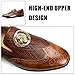 JITAI Men Loafers Men Fashion Loafers Wedding Shoes Loafers for Men Party Shoes,Brown/02,11 US
