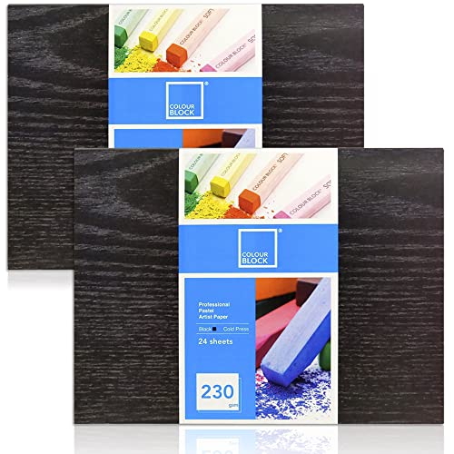 COLOUR BLOCK Glue Bound Soft Pastel Paper Pad, Professional Cold ...