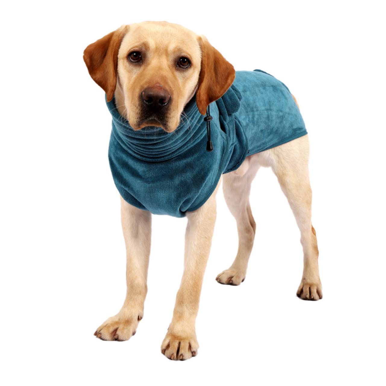 Hohopeti Peignoir pour Chien Absorbant Et Réglable Robe De Bain Sèche Rapidement pour Chiens Et Chiots