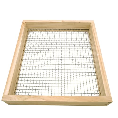 Tamiz inferior - Pantalla de malla para jardinería, colador de compost para uso pesado, filtro de piedra manual portátil, colador de suciedad duradero | Herramienta de tamizado versátil para