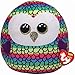 TY 39291 Boos Owen Eule-Squish-A-Boo 20cm, Mehrfarbig, 20 cm