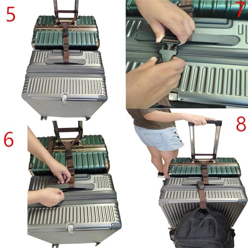 2 Pack Travel Accessories Luggage Straps - Add a Bag Suitcase Strap Belt(Black)3