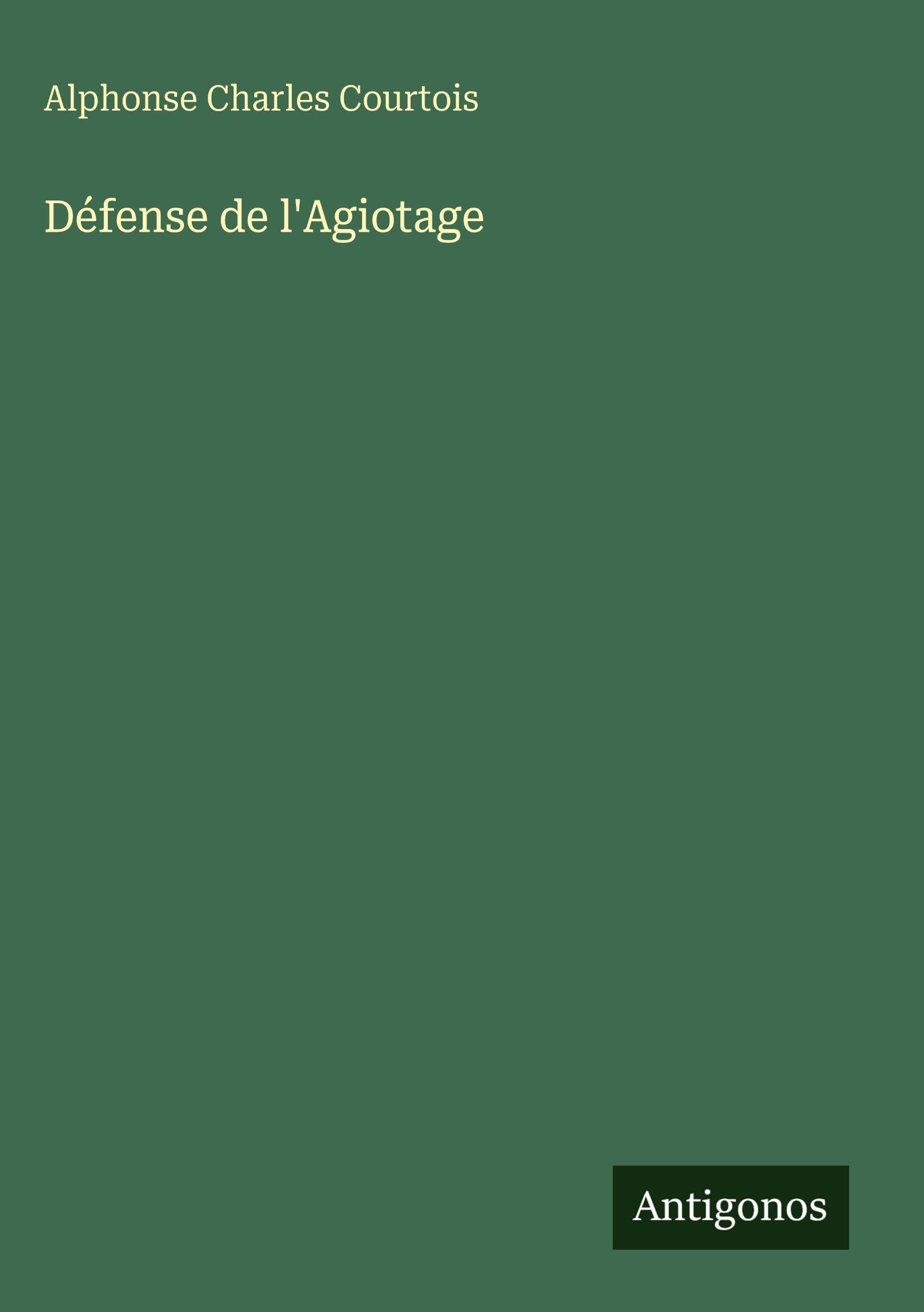 Défense de l'Agiotage