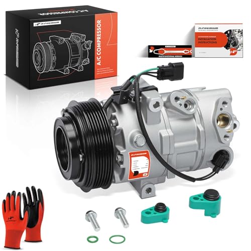 A-Premium Air Conditioner AC Compressor with Clutch Compatible with Hyundai Elantra 2021-2025 2.0L, Kona 2022-2025