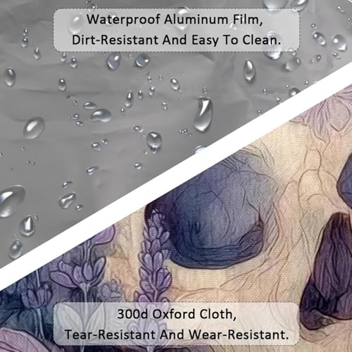 Large Beach Bag for Women, Green Chamomile Pattern Travel Tote with Pockets Waterproof Shoulder Handbag3