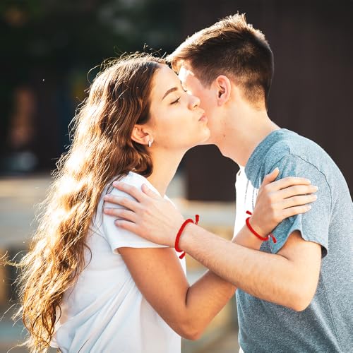 Red Bracelets for Women Protection Red Protection Bracelet Valentines Gift Red String Bracelet String Men 2PCS Valentines Day Gift for Couple Friend Gifts for Women Birthday Gifts Red Blue Black4