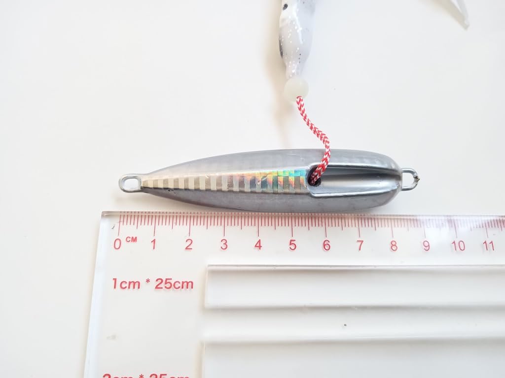 Amazon.co.jp: インチク 100g 5色あり 夜光玉付 蓄光 オモリ部分8.5cm