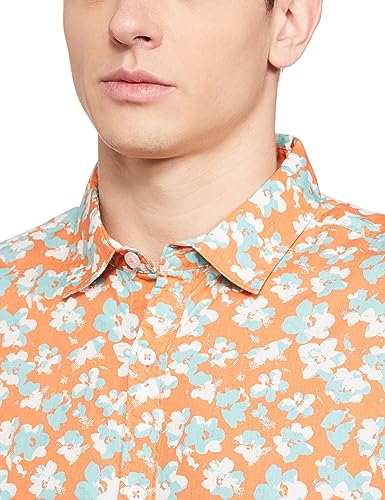 Image of KETCH Men Slim Fit Printed Full Sleeve Shirt
