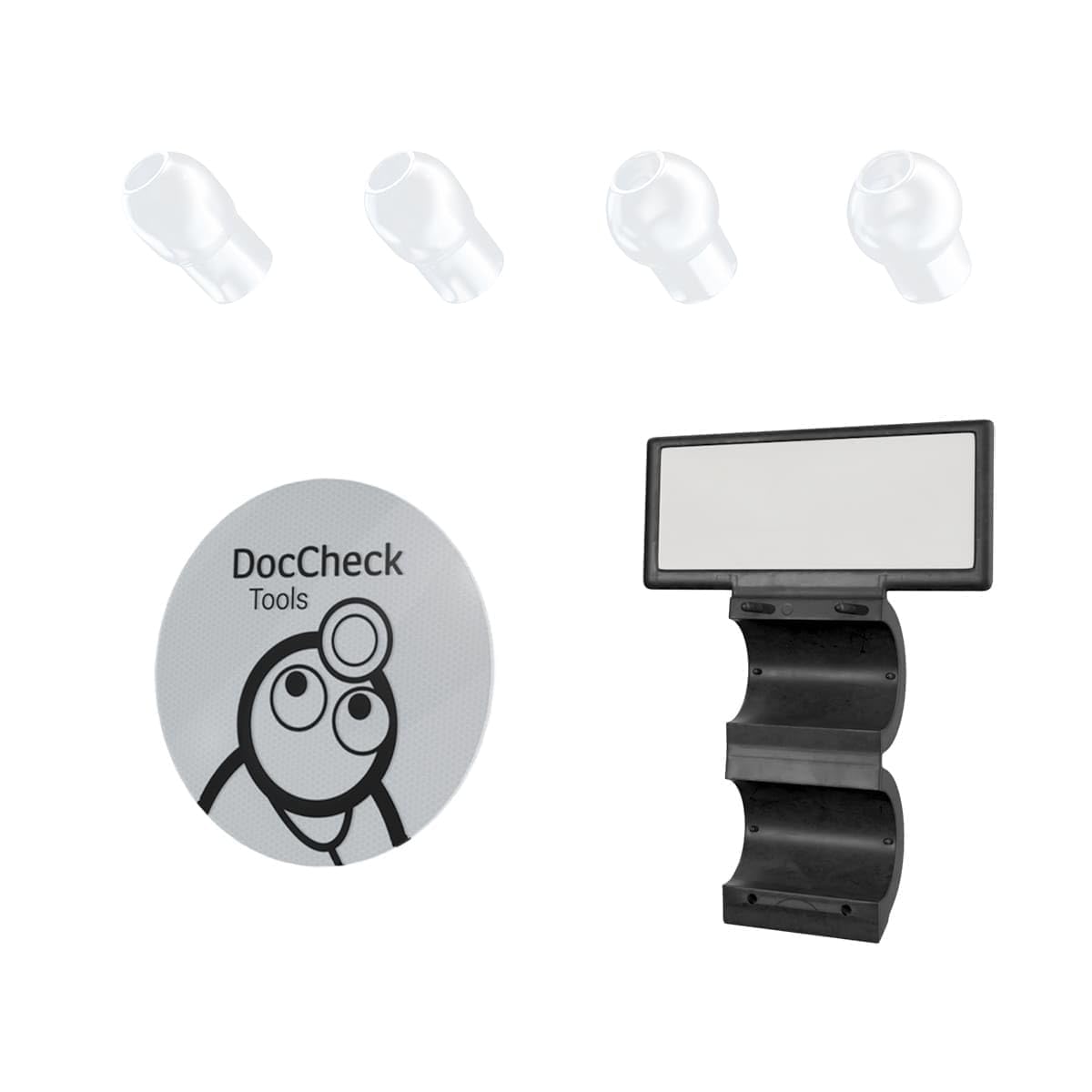 Stethoskop "Lausch" – Doppelkopf-Bruststück, Dickwandiges Einschlauchsystem, Anpassbare Ohrbügel, Inkl. Namensschild & Ersatzteil-Set, Latexfrei, 77 cm, 190 g (Burgunderrot)