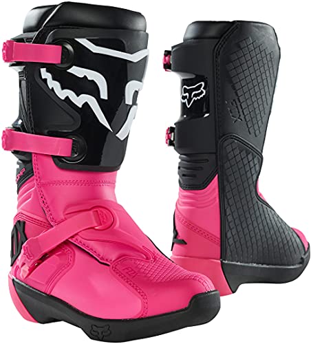 Fox Racing Yth Comp Bota - Hebilla, Mujer YTH COMP BOOT - Hebilla, Mujer, BOTA YTH COMP - HEBILLA, Negro y rosa., 6 Reino Unido