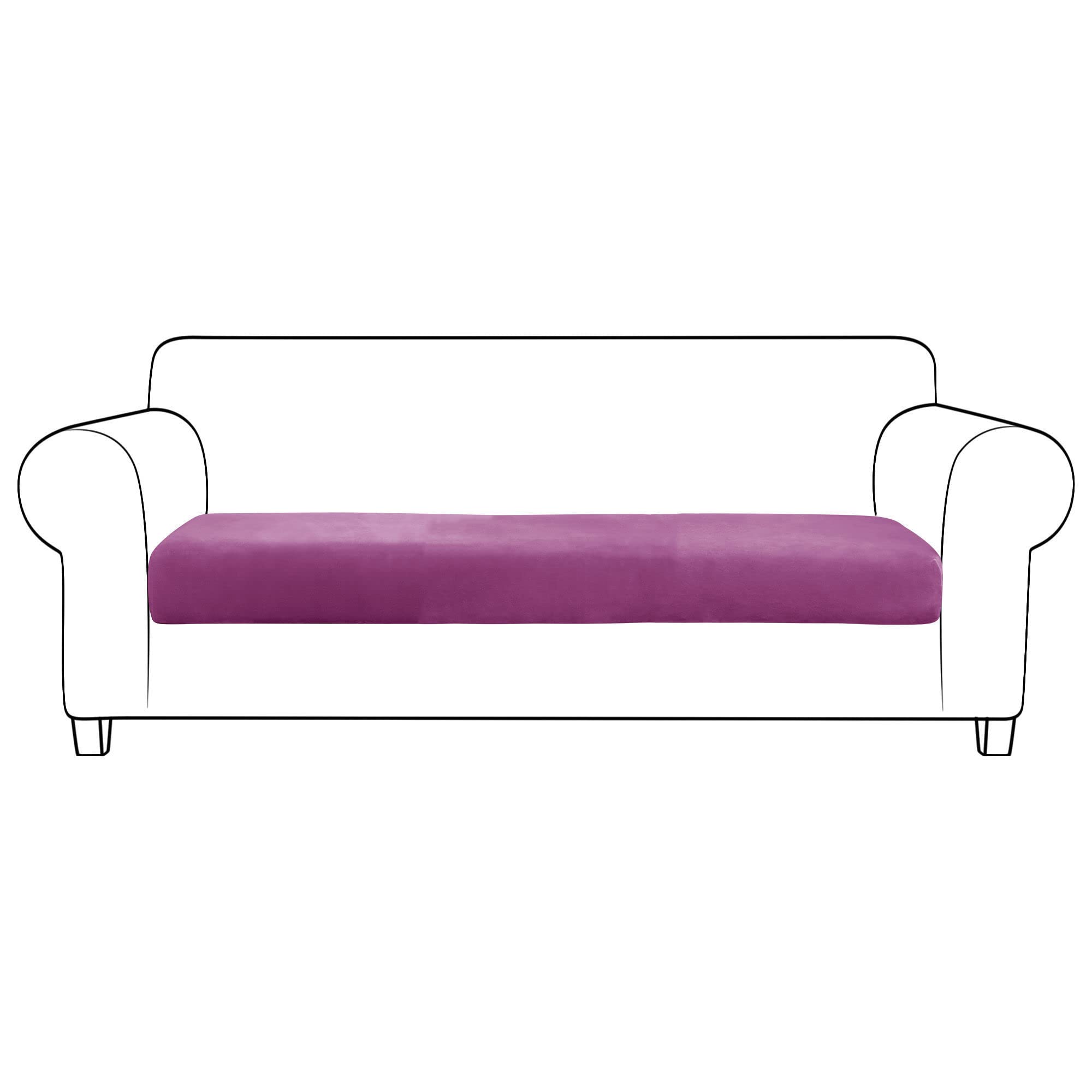 Housses de coussins pour canapé usé : rénovation velours extensible