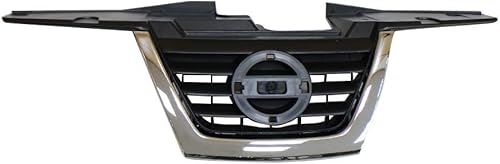 Miniatura 1 de Perfit Liner Nueva parrilla delantera cromada negra repuesto con moldura cromada compatible con NISSAN Juke SUV compatible con NI1200244 620701KA0A