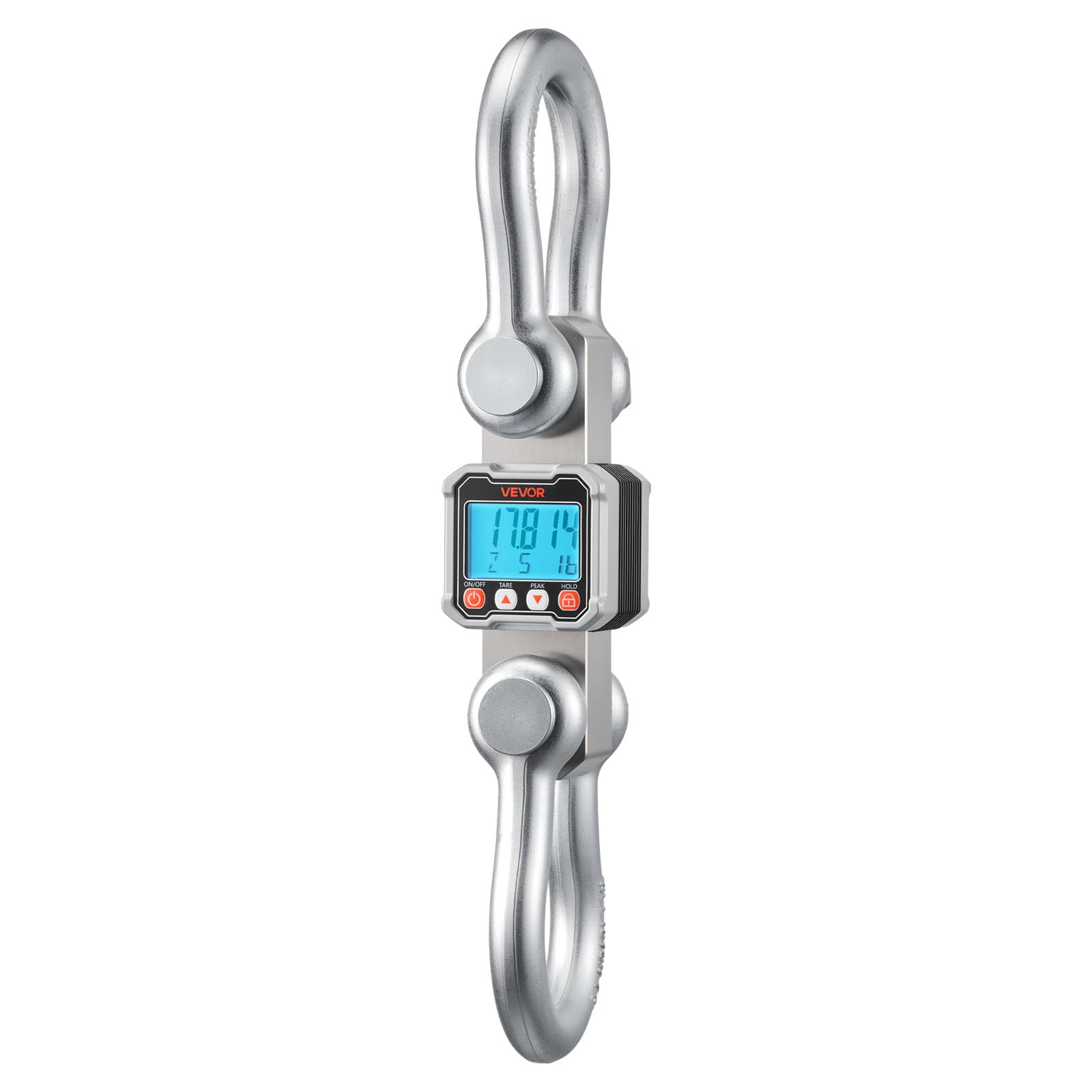 VEVOR Balance à Grue Numérique 10000 kg Balance Suspendue Industrielle Précision 2 kg Peson Électronique pour Usines Entrepôts Fermes, Écran LCD, 3 Unités, avec Boîtier Aluminium Moulé, Télécommande