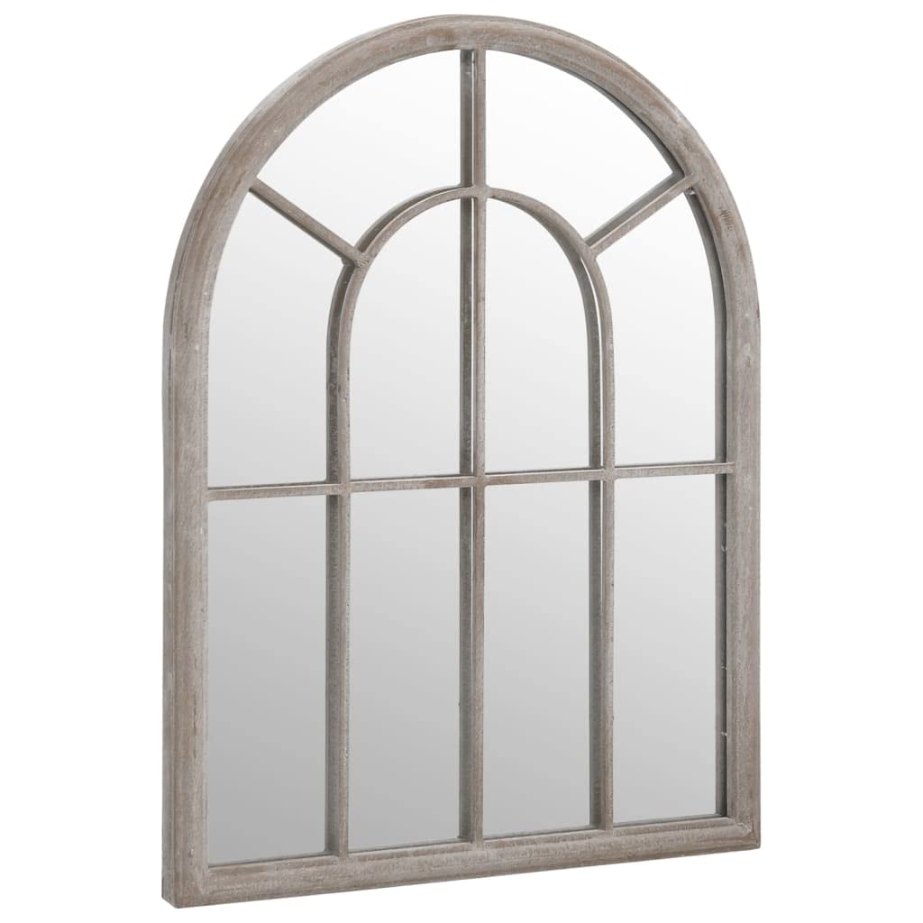 KGHFDVB Rust Effect Garden Mirror 60x45 cm, Durable Iron Outdoor Mirror with Antique Appearance, Decorative Wall for Garden to Reflect Light and Create Illusion of Space