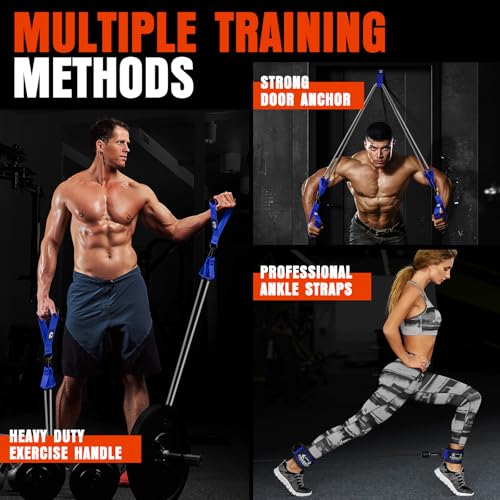 image for COOBONS FITNESS Heavy Resistance Bands for Working Out, 300LBS Exercis