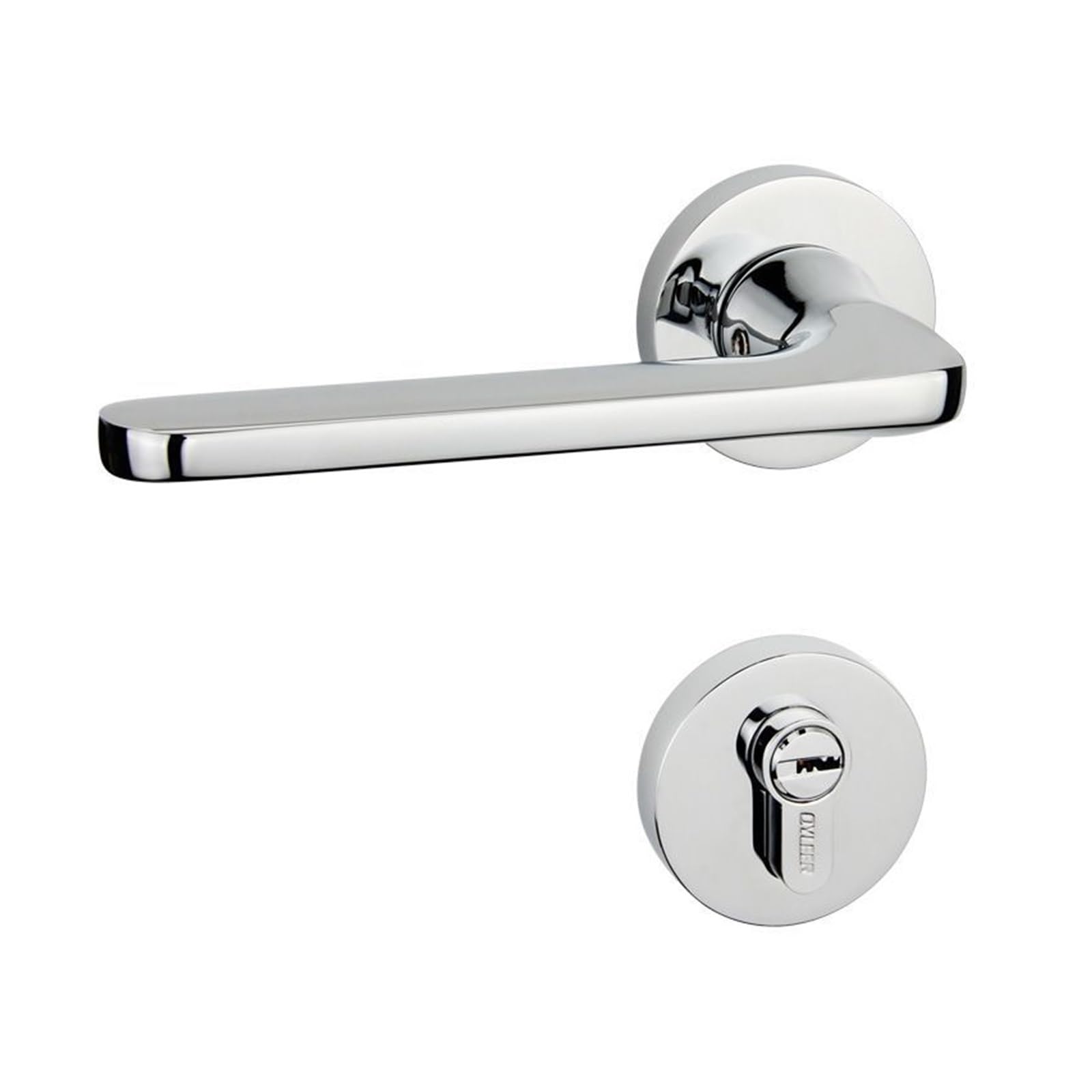Aepqbgqj One Color Black Lever Door Lock Silent, Magnetic, Mechanical