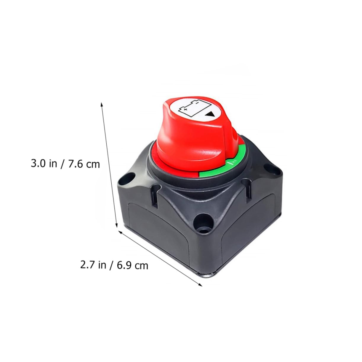GANAZONO 12v-48v Battery Disconnect Switch Marine Boat Car Rv Power Cut off Disconnect Isolator