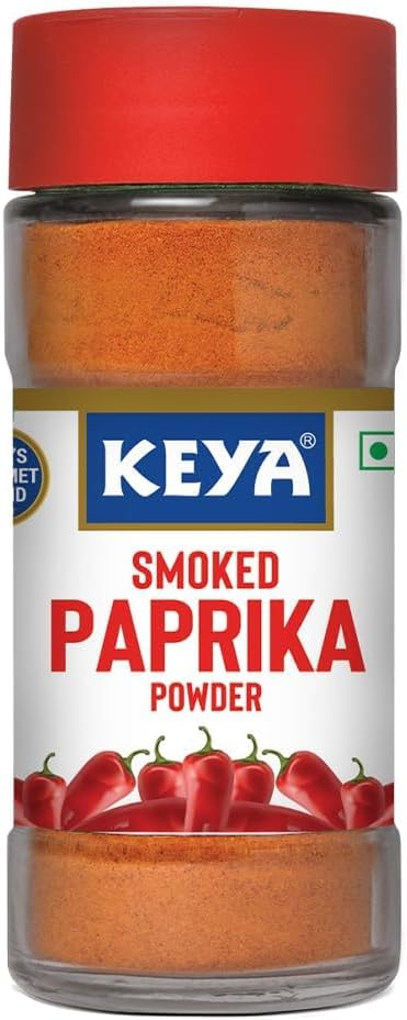 Keya Smoked Paprika Powder 50g | Smoky Flavour & Aroma | Fresh & Flavourful Dried Chillies | No Artificial Colours | No Preservatives | Vegetarian