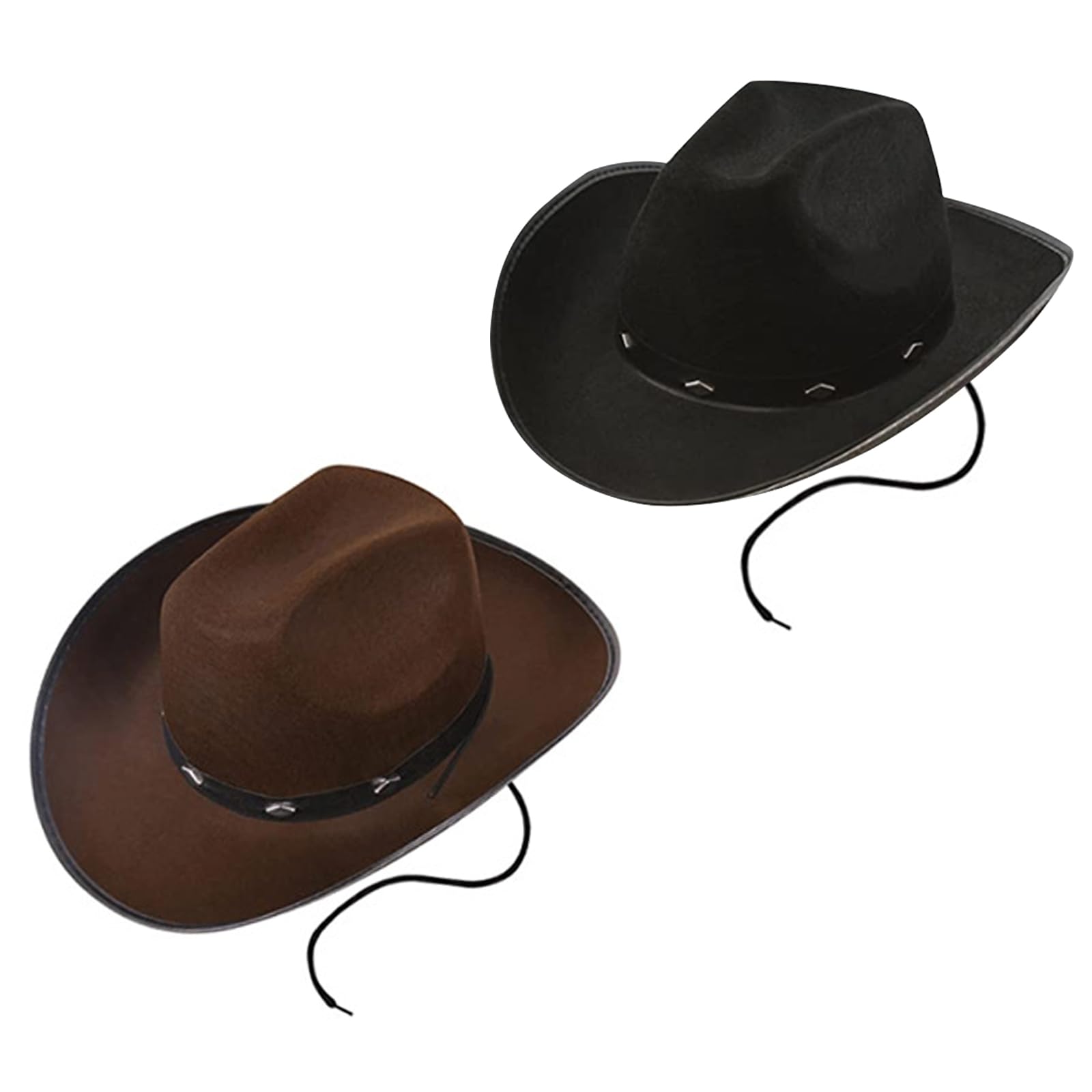 Comforso 2 Sztuki, Teksański Kapelusz Kowbojski dla Dorosłych, Fantazyjne Akcesoria Imprezowe, Czapka Outdoorowa, Dziki Zachód, Wiejski Zachodni Farmer, Western