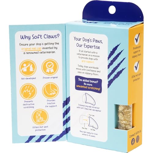 Image of Soft Claws Safe Scratch-Free Solution for Cats - CLS (Cleat Lock System), Size: Small, Color: Gold Sparkle