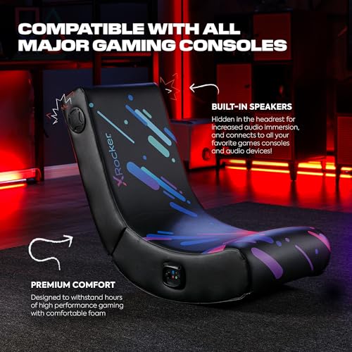X Rocker Pixel Video Gaming Floor Chair 5110201 の商品画像 4