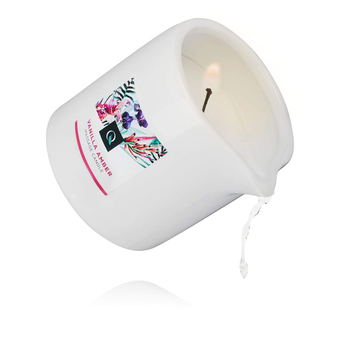 [Vainilla Vela de Masaje] Exotiq Massage Candle Vanilla Amber (200 ml) Deléitese con un masaje en casa con los aceites de masaje Exotiq calientes (EX-MC-04-200)