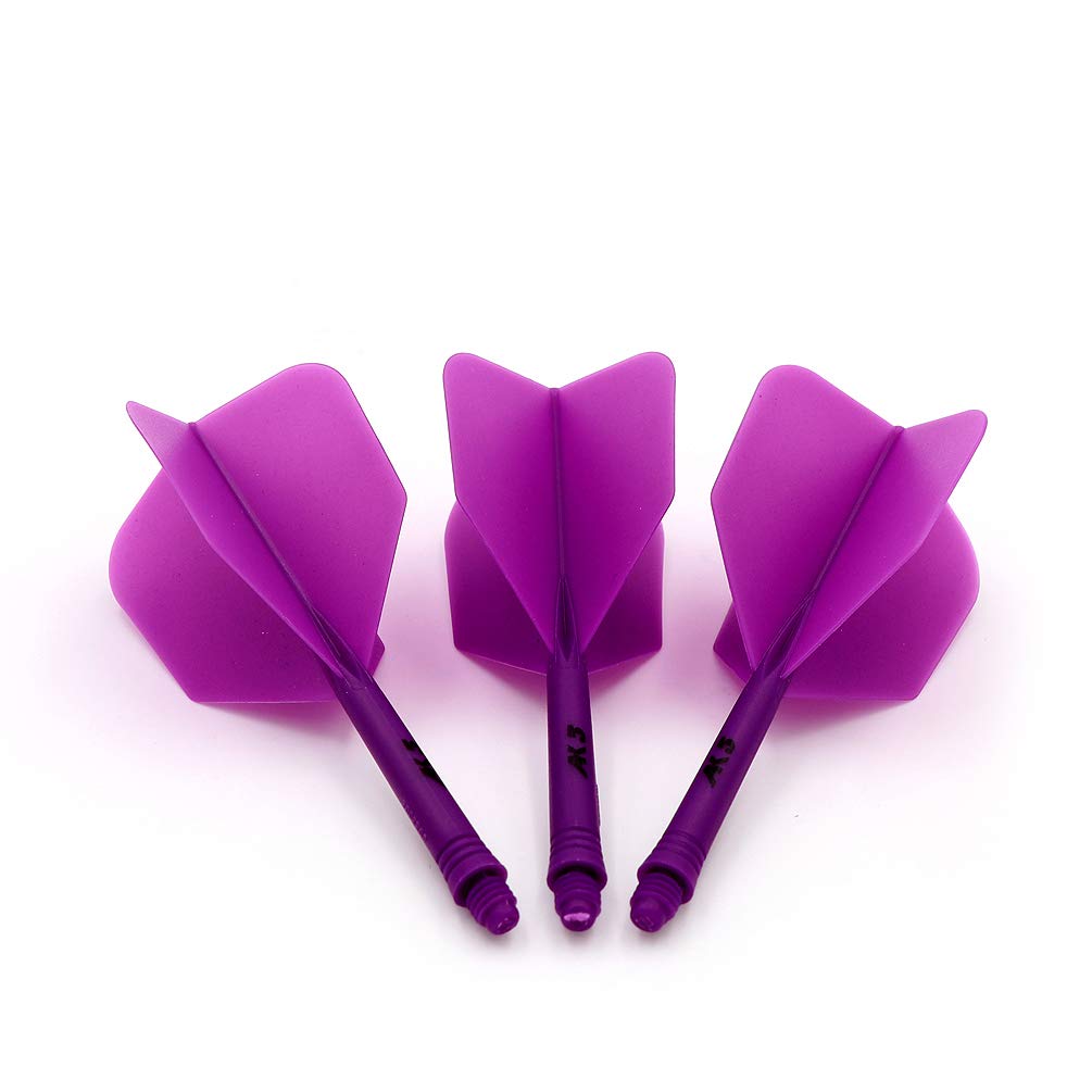 CUESOUL ROST Integrated Dart Shaft and Flights,big wing shape,Set of 3, All Purple, CSAK-54YS - Image 7