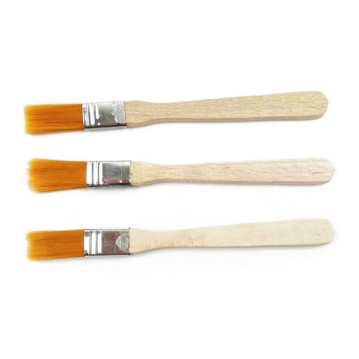 BESPORTBLE Micro Plant Cleaning Brush Set 3pcs Miniature Landscape Brush Detail Tool Wood Material 13 * 1.5cm