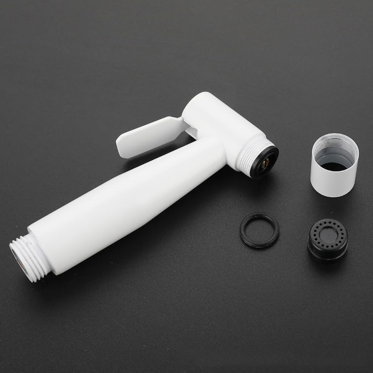 Duchas Higienicas Para Wc Blanco Todo Cobre Pulverizador De Bidé Para Inodoro Universal Blanco tubería De Acero Inoxidable