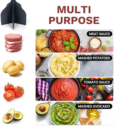 Li&Zhao Ground Beef Chopper Tool - Meat Chopper for Ground Beef Ground Meat Smasher Hamburger Smasher Tool Ground Beef Masher Meat Spatula Chopper Potato Mashers Heat Resistant Nylon for Mix and Chop