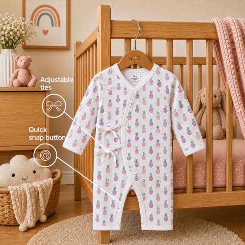 Image of The Mom Store Baby Romper Jabla Style Combo For Boys And Girls | Cotton | Soft Infant Bodysuit | Trendy Stylish Sleepwear For Newborn Baby | Printed | Unisex Comfortable Everyday Baby Wear
