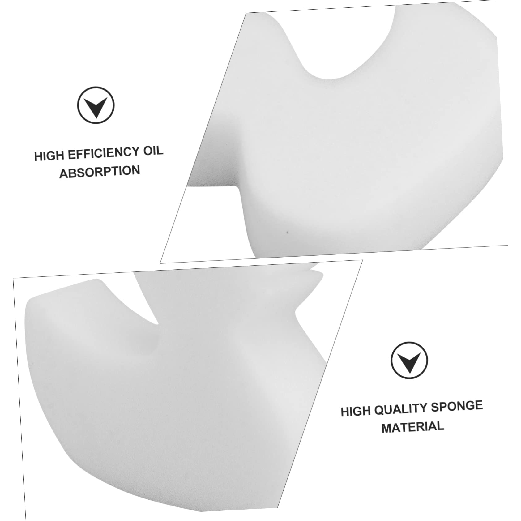 Lot de 6 Éponges de Nettoyage Absorbant L’Huile pour Piscine et Spa, Forme Créative, Accessoire D’Absorption du Sébum