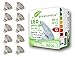 Produktbild greenandco 10x CRI 97+ MR16 GU5.3 LED Spot | 6W 360 lm | 2700K warmweiß | 110° | 12V AC/DC | nicht dimmbar