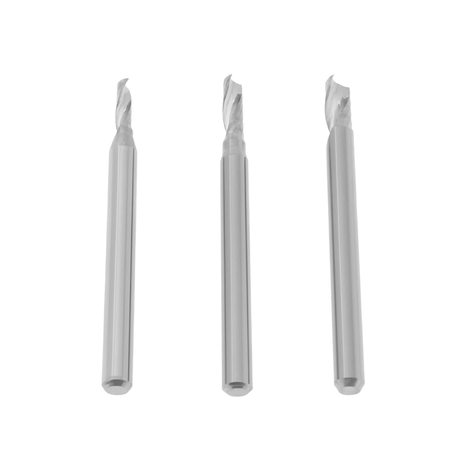 Lt Easiyl 3Pcs Spiral Upcut Router Bits 1/8 Carbide Tungsten Steel Router Drill Bits For Mdf Pvc Acrylic Solid Wood Particle Board Plywood