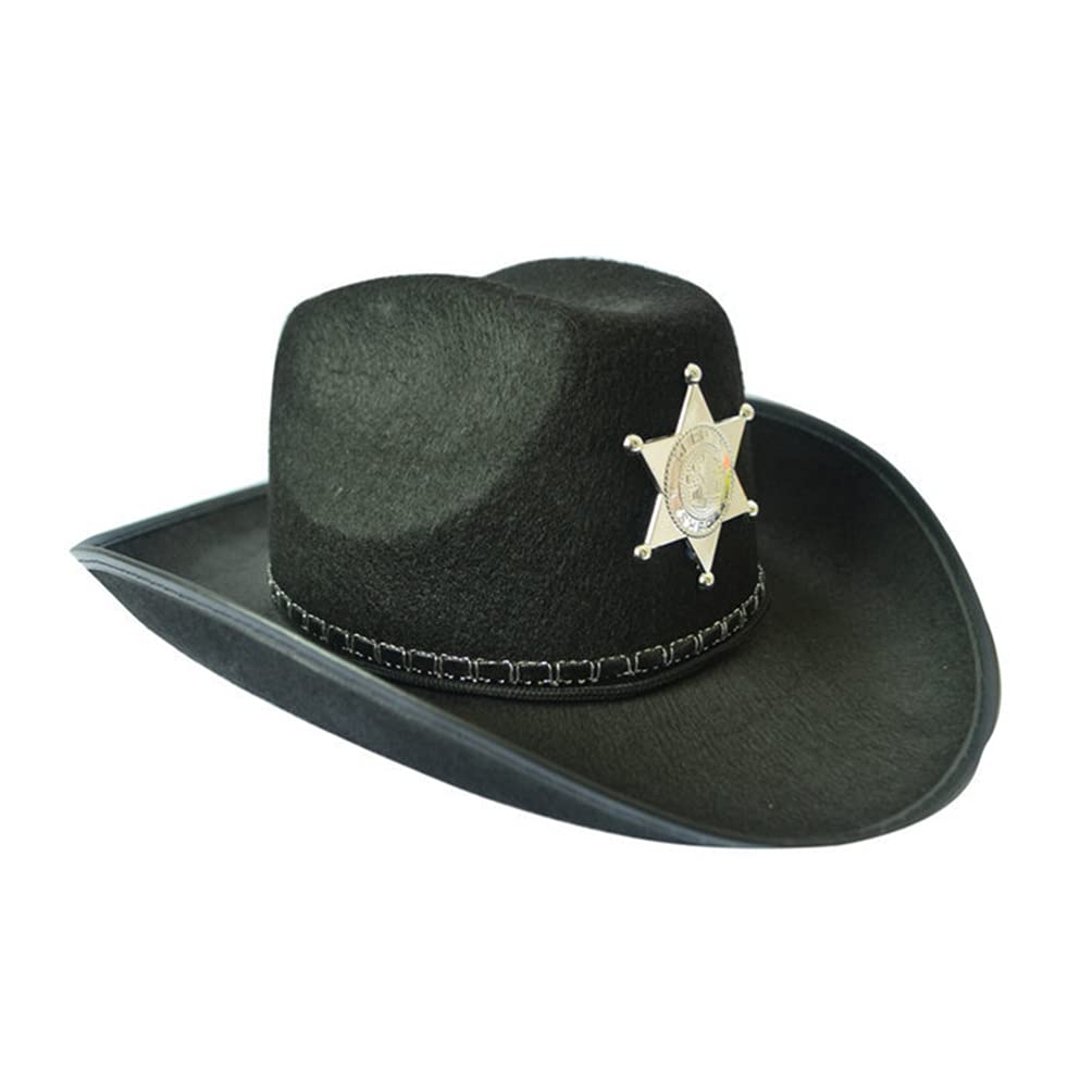 Buy Hemobllo Cowboy Hat, Cowboy Western Wild West Sheriff Hat Sheriff