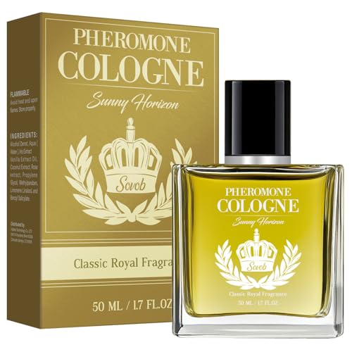Profumo Uomo ai Feromoni, Fragranza Attraente, Aumenta Fiducia & Fascino, Rinfrescante ed Elegante per Ogni Occasione, 50mL (Durata Lunga)