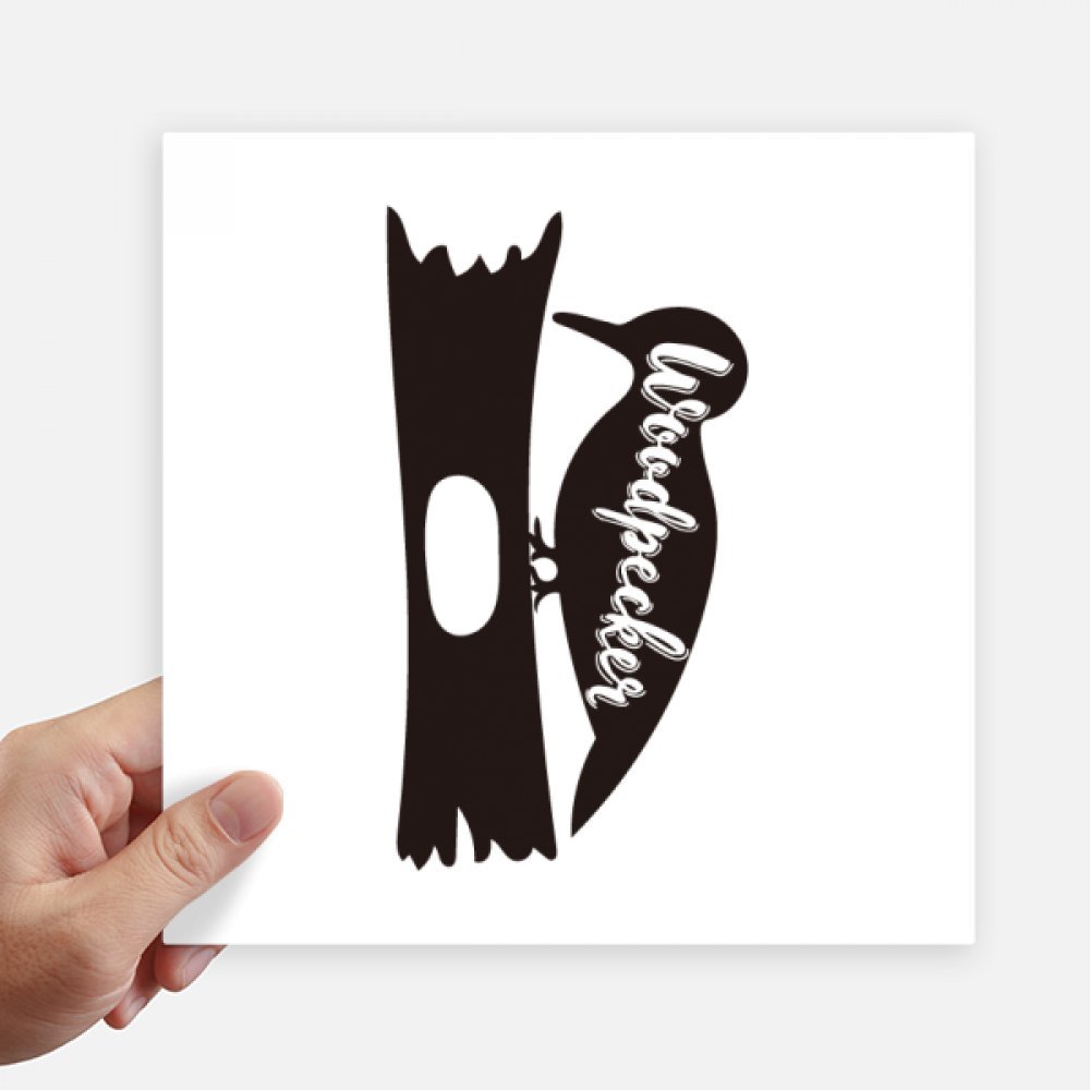 Autocollant pivert noir et blanc pour personnaliser votre ordinateur et votre valise