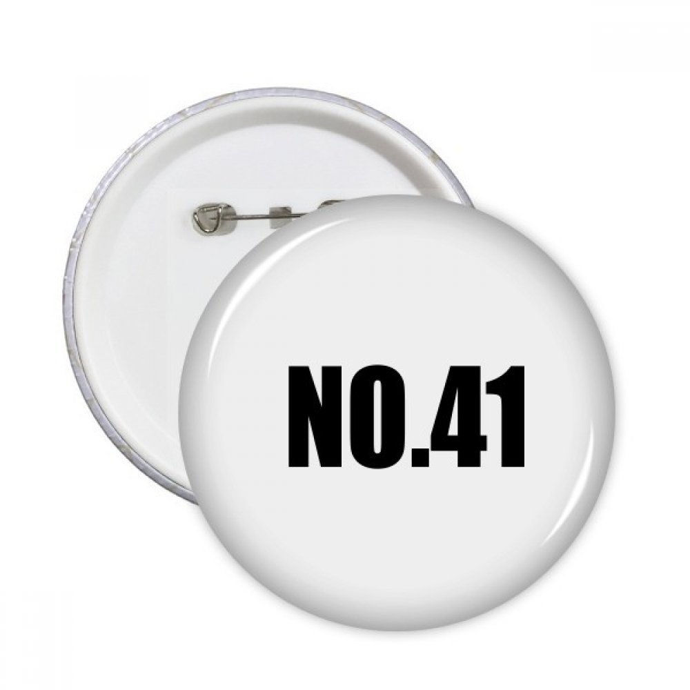 Badge rond Numéro Chance 41 DIYthinker broche multicolore XL - 3