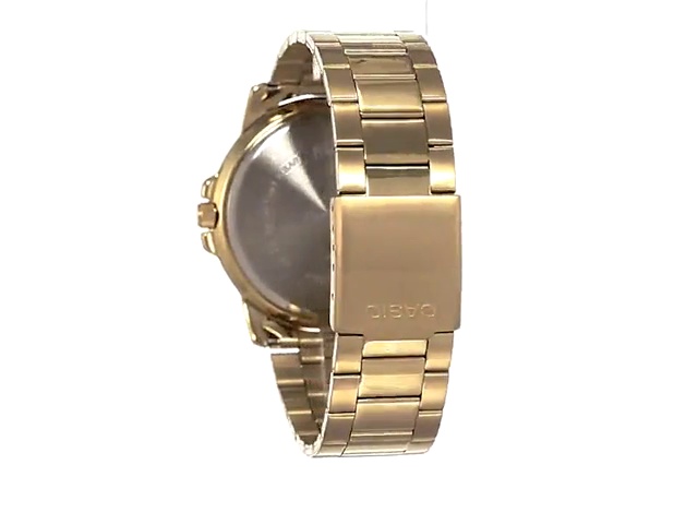 Amazon.com: Casio MTP-VD01G-1BV Men's Enticer Gold Tone Stainless